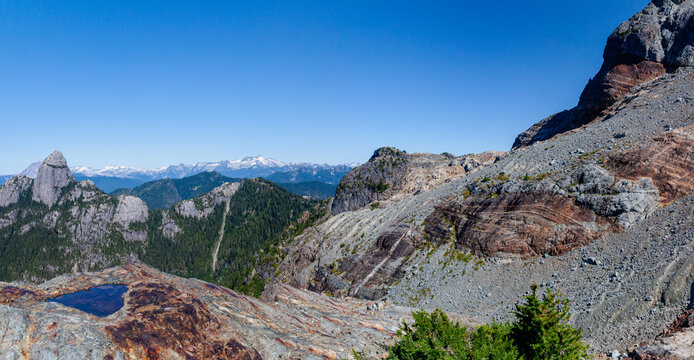 Mt Habrich view from below Sky Pilot, Squamish, British Columbia, Canada