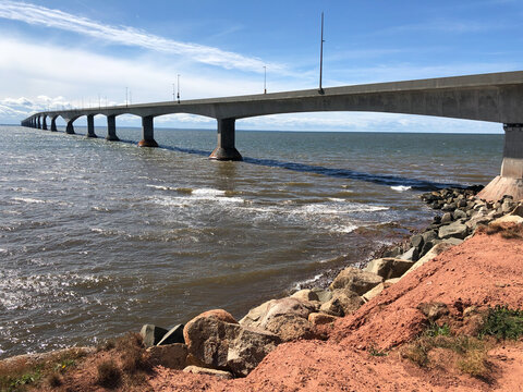 Confederation Bridge connection Prince Edward Island with New Brunswick, Canada