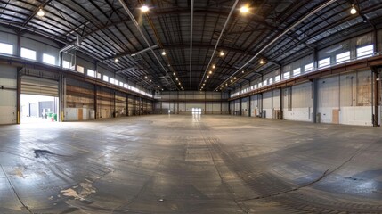 Empty Warehouse Interior