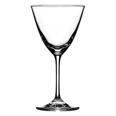 Obraz premium Empty Glass Wineglass Stemware for Cocktails and Beverages transparent background