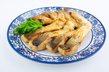 Chinese food fried white fish fillet