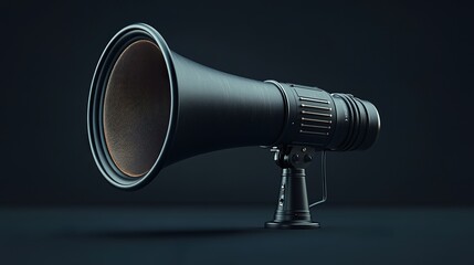 Compact Matte Megaphone for Announcements and Public Speaking