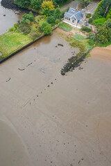 House under the Erskine bridge on the River Clyde
