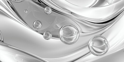 Liquid matte abstract wave. 3d rendering illustratiuon.