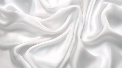 Elegant White Satin Fabric Textures and Patterns