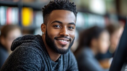 Engaging Virtual Lesson: Educator Teaching Online with Dedicated Students, Close-Up Connection