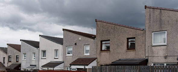 Council flats in poor housing estate in Glasgow