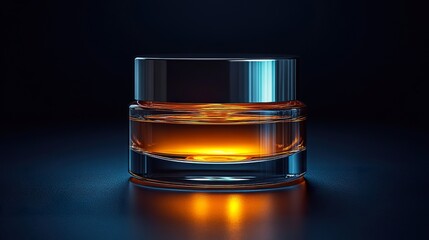 Luxurious Face Cream Jar with Reflective Lid