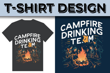 Obraz premium campaign mountain vintage typography t-shirt design