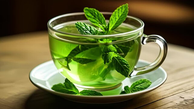  Refreshing mint tea a moment of tranquility