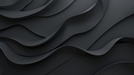 Fototapeta premium Abstract Black Wavy Pattern