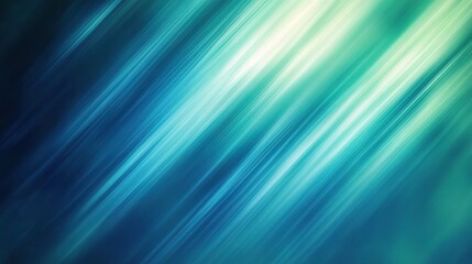 Abstract Blue and Green Background with Dynamic Stripes