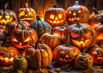 Creative and Spooky Halloween Jack O'Lantern Faces for Festive Decor and Seasonal Celebrations
