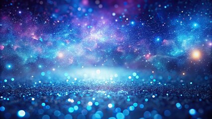 Obraz premium High angle view of sky with textured space background and defocused lights