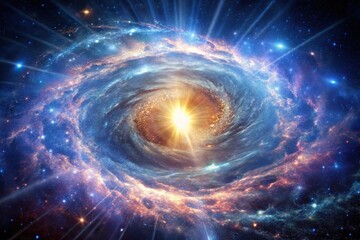 High definition abstract image of galactic supernovae exploration
