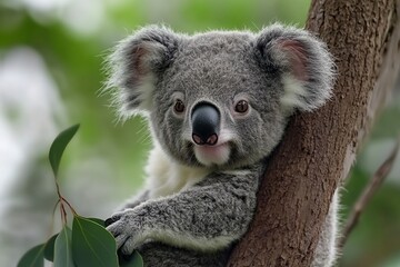 Fototapeta premium cute australia koala wildlife animal .generative ai