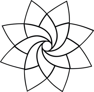 Whimsical Pepin wheel Pattern Vector Artwork for Playful Aesthetics
