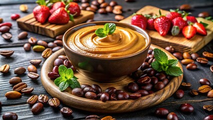 Delicious Coffee Dip with Fresh Ingredients Perfect for Breakfast or Snack Time Indulgence