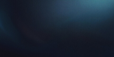 Obraz premium Dark Blue Smooth Gradient Background With Grainy Texture