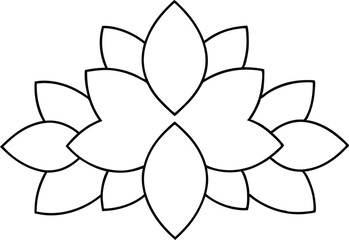 Elegant leaf shapes that tassel illustrated in a beautiful vector design
