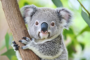 Naklejka premium cute australia koala wildlife animal .generative ai
