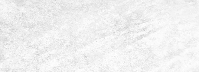 White old concrete wall grunge texture - wide banner format background with copy space for text. Grunge gray texture of chips, cracks, scratches, Soft white grunge.