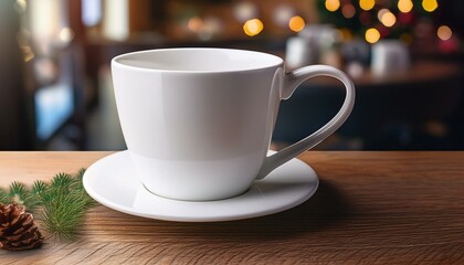Fototapeta premium White coffee cup mockup