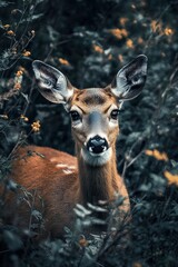 Fototapeta premium Deer, Animal, Nature, Wildlife, Deer Animal.generative ai