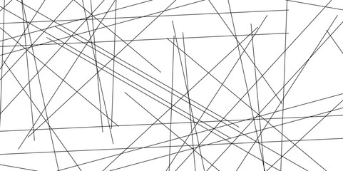 Random diagonal line on white background. Black and white vector illustration of design element for creating modern art