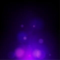 Blurry Bright Purple Bokeh Pillar Light Glowing in the Dark Background