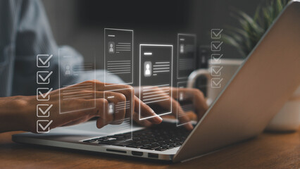 Survey statistics inform interview processes, Online assessments, employment forms, and personnel selection checkboxes streamline human resource management. enhancing personnel selection.