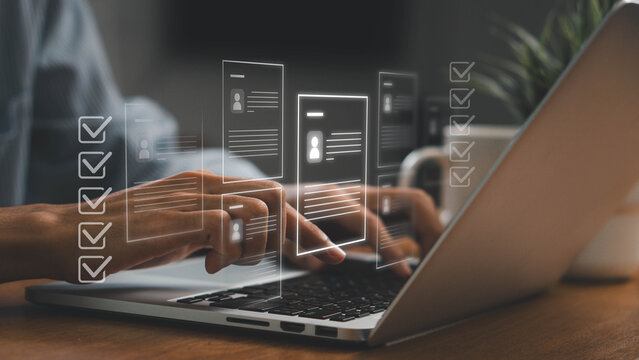 Survey statistics inform interview processes, Online assessments, employment forms, and personnel selection checkboxes streamline human resource management. enhancing personnel selection.