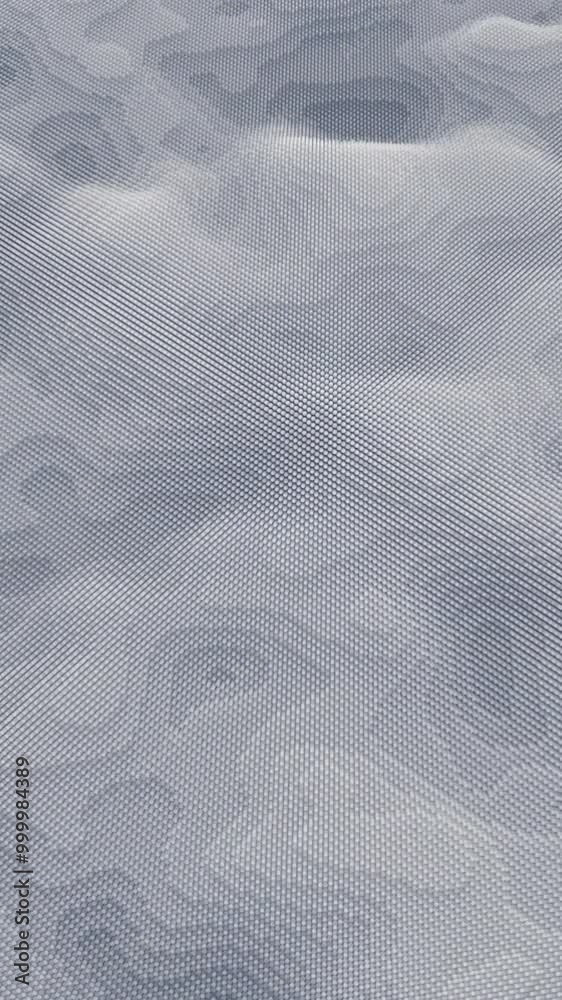 Poster waves in cyberspace of cubic shapes. animation. abstract background with animation of waving surface