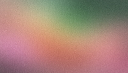 Grainy texture abstract background with a pink to green gradient
