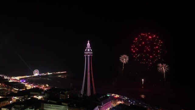  Blackpool Tower Fireworks Celebrations