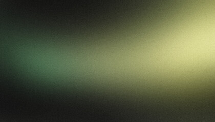 Obraz premium Grainy abstract texture background with dark to light green fade and space for text