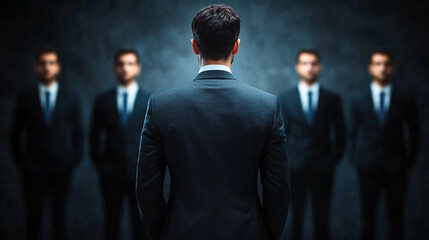 Businessmen Leadership Silhouette with Corporate Vibes