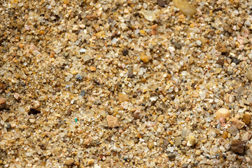 Close-up of beach sand as background.