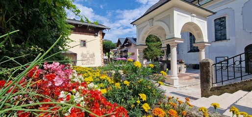 St. Wolfgang im Salzkammergut is an Austrian town east of Salzburg, in the The Pilgrimage Church, overlooking Lake Wolfgangsee, houses a towering, intricately carved winged altarpiece. Ferries, includ