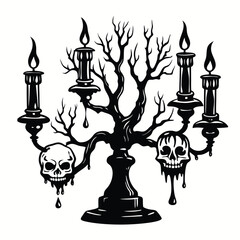 Halloween element vector isolated on white background