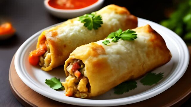  Deliciously cheesy enchiladas with vibrant toppings