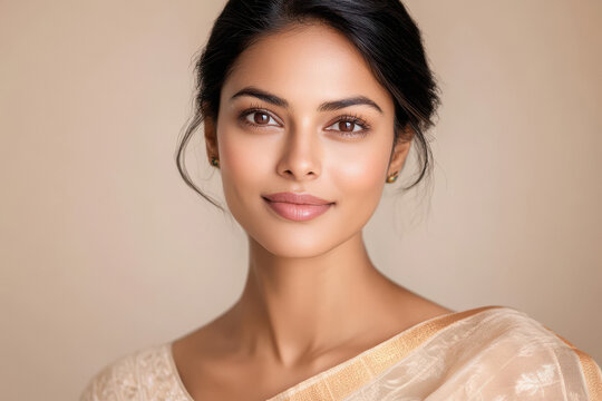 Young beautiful indian female model