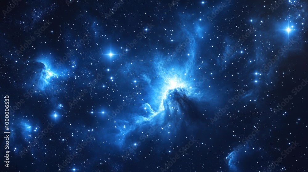 Canvas Prints a mystical artistic rendering of the constellation orion, showing it as a glowing celestial figure i