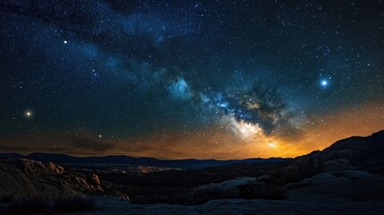 A stunning long-exposure photograph of the night sky, with the stars of the constellation Aries glowing brightly