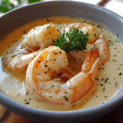 크림새우요리