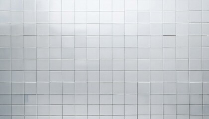 White tiles in the bathroom. Ceramic wall texture in the kitchen. Clean floor surface. Modern simple interior in a swimming pool or toilet.
