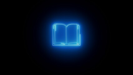 Book Icon. Stationery, Study Illustration. Applied as Trendy Symbol for Design Elements