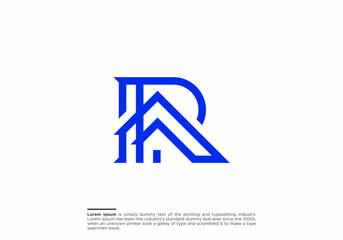 letter R home logo design vector idea, letter R logo design