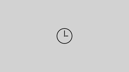 Clock vector icon