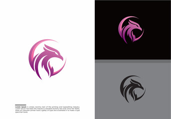 Flying eagle symbol, Eagle Bird Logo Vector Template, Business Logo Concept